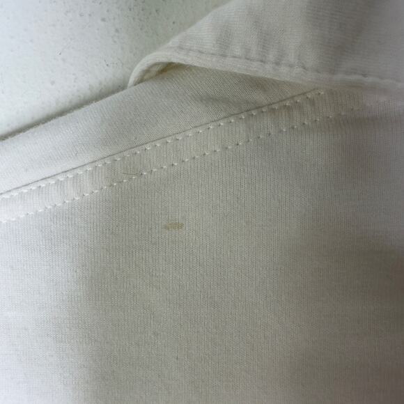 Vintage Alfa‎ Romeo Polo Shirt Men's Medium White Rugby Long Sleeve Racing Car - Picture 12 of 12